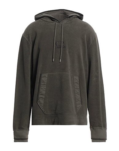 C.P. COMPANY Hooded track jacket 100% Cotton