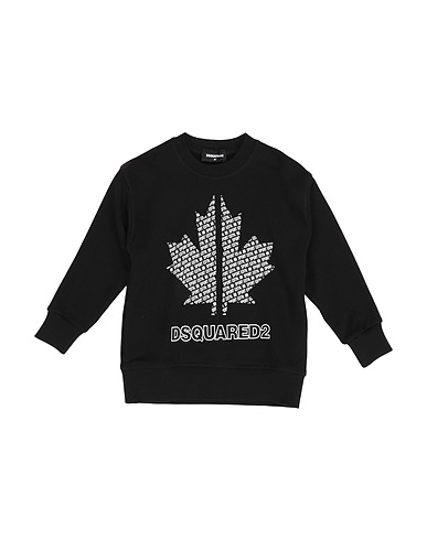 DSQUARED2 Sweatshirt Black 100% Cotton, Elastane