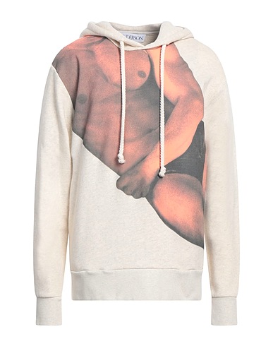 JW ANDERSON Hooded track jacket  Cream 100% Cotton