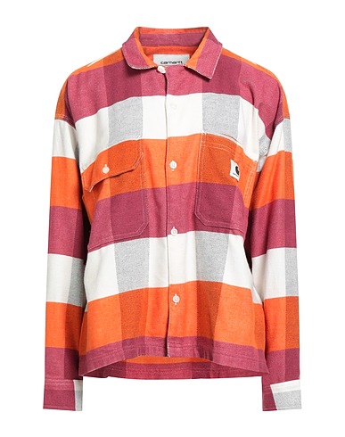 CARHARTT Camicie  e bluse fantasia Arancione 100% Cotone