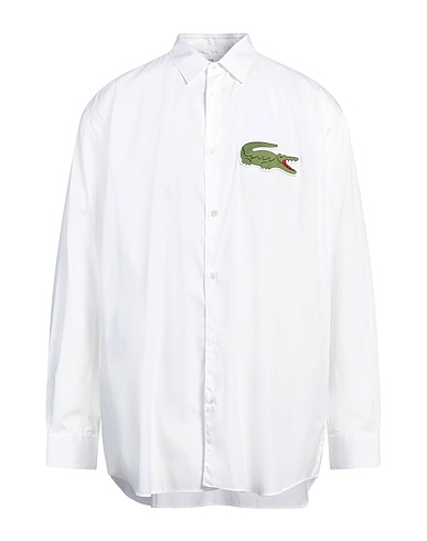 LACOSTE x COMME des GARÇONS SHIRT Shirts White 100% Cotton