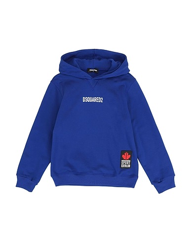 DSQUARED2 Hooded track jacket  Bright blue 100% Cotton