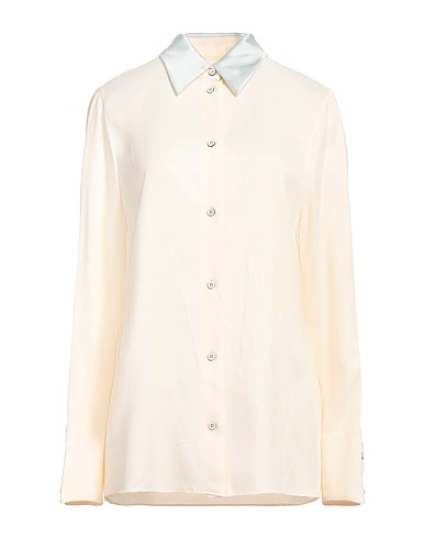 JIL SANDER Hemden und Blusen mit Muster Elfenbein 100% Viskose