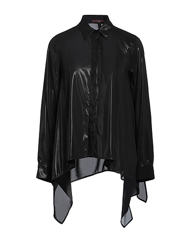 HIGH Solid colour shirts & blouses Black 97% Polyester, 3% Elastane