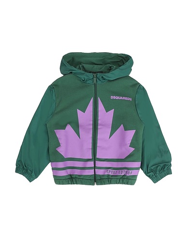 DSQUARED2 Felpa Verde militare 100% Cotone, Poliestere