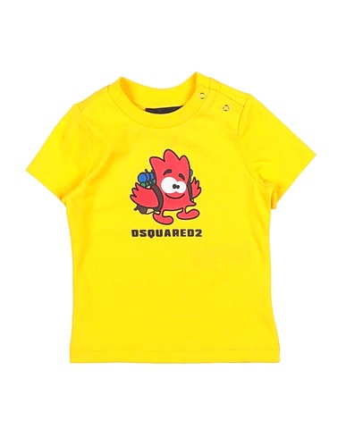 DSQUARED2 T-shirt Giallo 100% Cotone