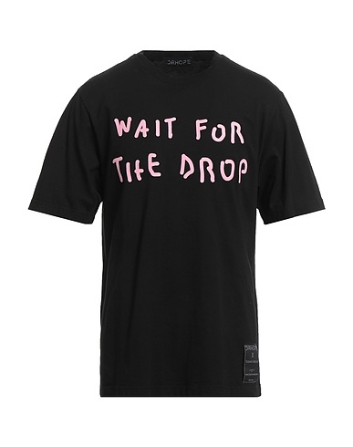 DRHOPE T-Shirt Schwarz 100% Baumwolle