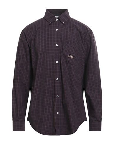 DRÔLE DE MONSIEUR Checked shirt Blue 100% Cotton