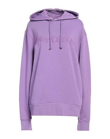 JW ANDERSON Hooded track jacket  Lilac 100% Cotton, Elastane