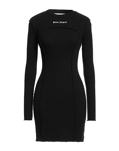 PALM ANGELS Short dress 97% Cotton, 3% Elastane