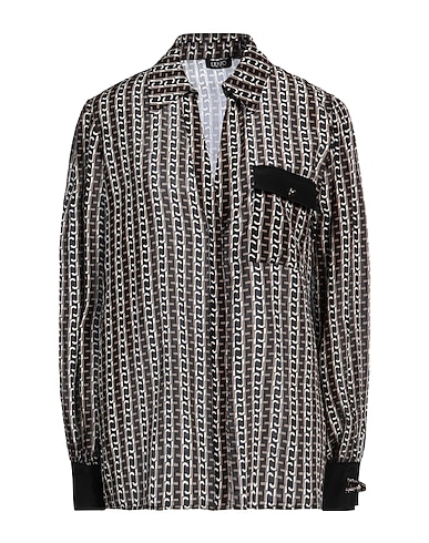LIU •JO Patterned shirts & blouses Black 100% Silk
