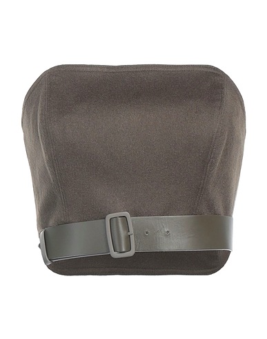 MAX MARA Top Verde scuro 100% Lana di cammello, Pelle di bovino