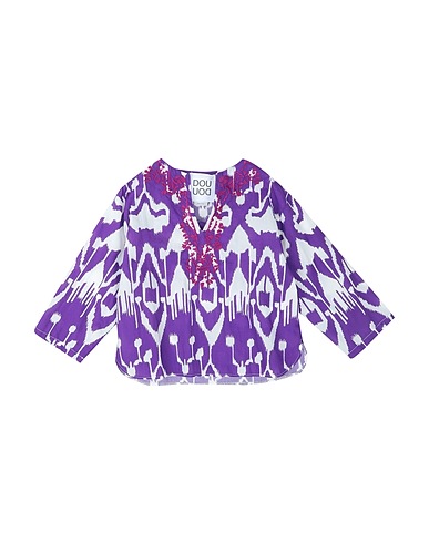 DOUUOD Top Violett 100% Baumwolle, Polyester