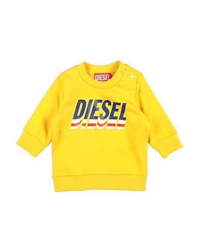 DIESEL Sweatshirt Yellow 100% Cotton, Elastane