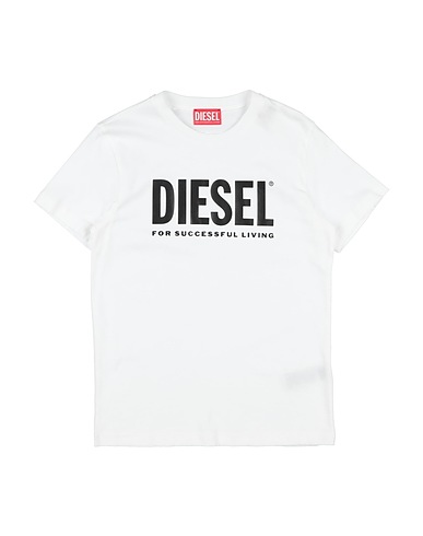 DIESEL T-shirt Bianco 100% Cotone