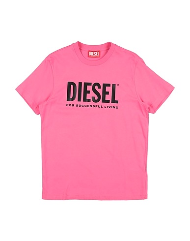 DIESEL T-shirt Fuchsia 100% Cotton