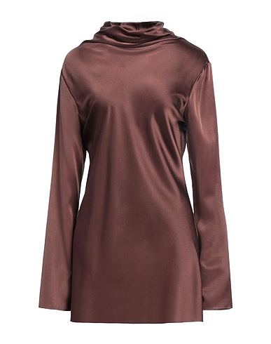 JUCCA Top Chocolate brown 94% Silk, 6% Elastane