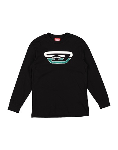 DIESEL T-shirt Black 100% Cotton, Elastane