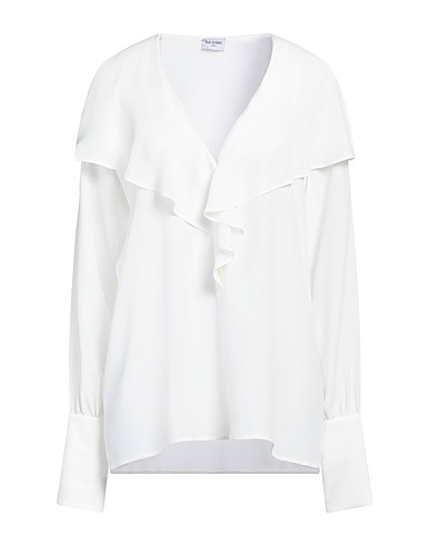RUE DU BAC Top Bianco 65% Acetato, 35% Seta