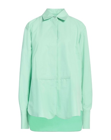 JIL SANDER Solid color shirts & blouses Light green 100% Cotton
