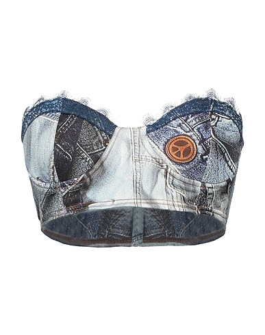 MOSCHINO JEANS Top Blue 95% Viscose, 5% Elastane
