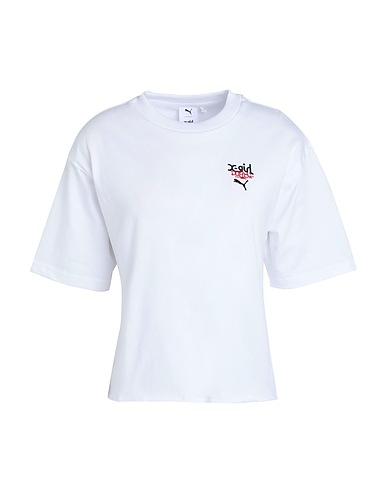 PUMA x X-GIRL Sportswear PUMA X X-GIRL Graphic Tee
 White 100% Cotton