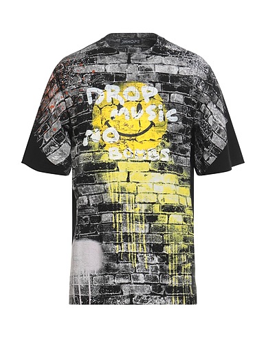 DRHOPE T-shirt Nero 100% Cotone