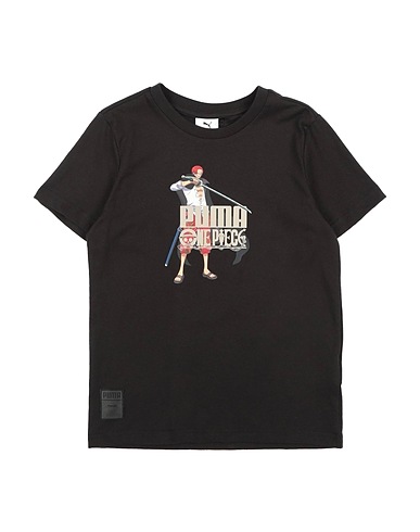 PUMA T-shirt PUMA X ONE PIECE Graphic Tee Black 100% Cotton, Polyester
