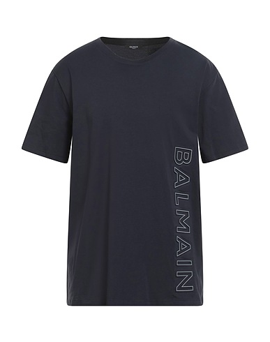 BALMAIN T-shirt Midnight blue 100% Cotton