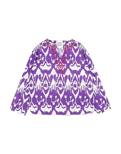 DOUUOD Top Purple 100% Cotton, Polyester
