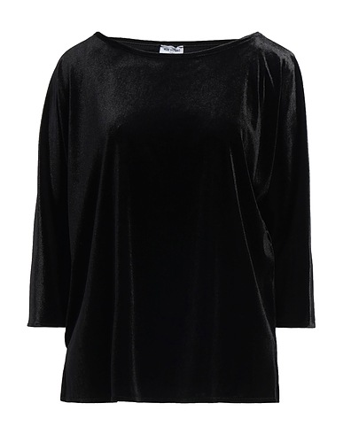 RUE DU BAC Top Nero 98% Poliestere, 2% Elastan