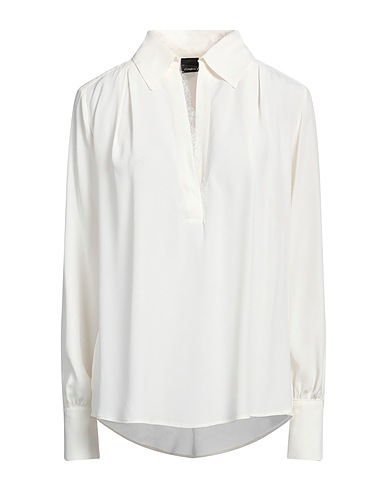 PINKO Top White 76% Acetate, 24% Silk, Polyester