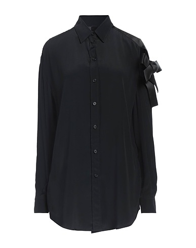 PINKO Hemden und Blusen einfarbig Schwarz 76% Acetat, 24% Seide, Polyester