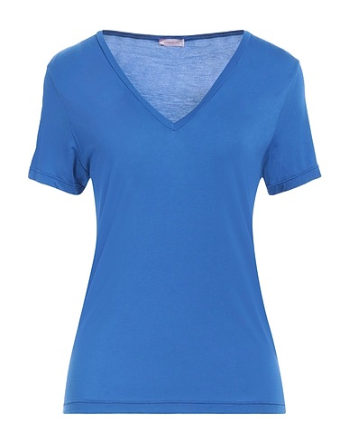 ROSSOPURO Basic T-shirt Blue 80% Modal, 20% Polyamide