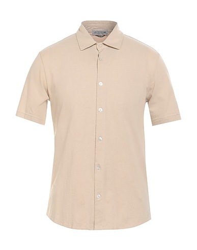 DANIELE ALESSANDRINI HOMME Solid colour shirt 100% Cotton