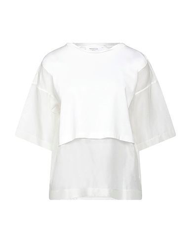 FABIANA FILIPPI Top White 100% Cotton, Silk