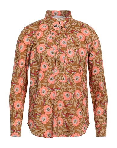 GREY DANIELE ALESSANDRINI Patterned shirt 100% Cotton