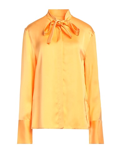 JIL SANDER Solid colour shirts & blouses Mandarin 100% Viscose