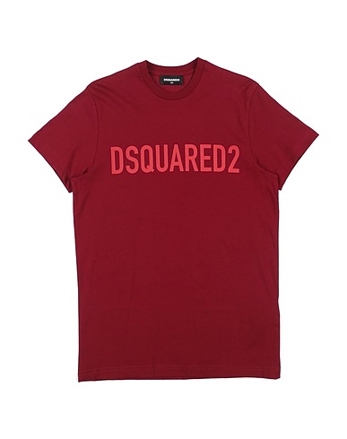 DSQUARED2 T-shirt Burgundy 100% Cotton