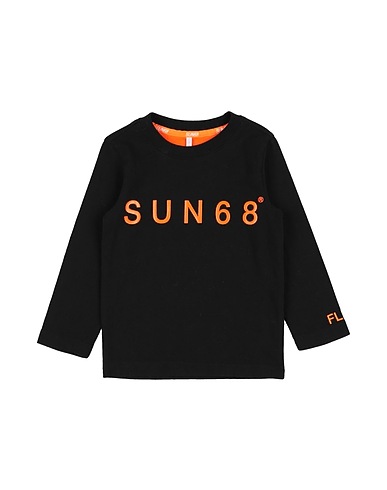 SUN 68 T-shirt Black 100% Cotton