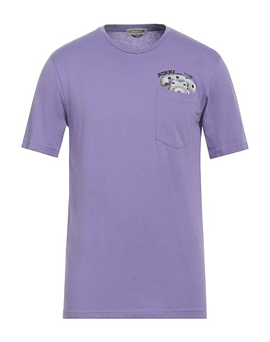 DANIELE ALESSANDRINI HOMME T-shirt Lilac 100% Cotton