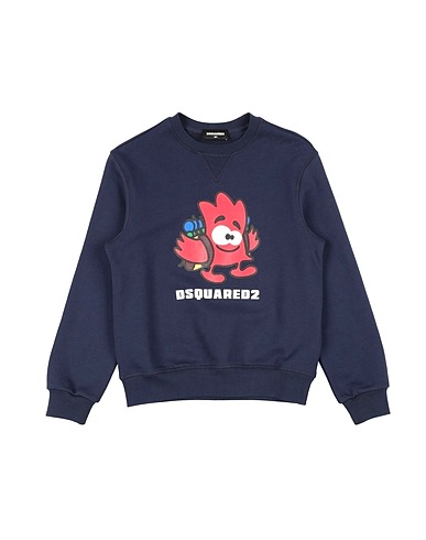 DSQUARED2 Sweatshirt Midnight blue 100% Cotton, Elastane