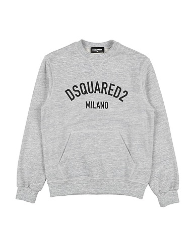 DSQUARED2 Sweatshirt Light grey 96% Cotton, 4% Rayon, Elastane