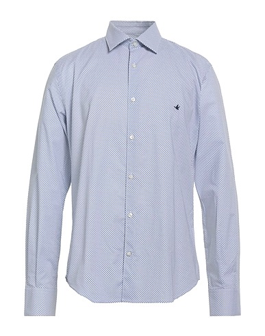 BROOKSFIELD Patterned shirt White 100% Cotton