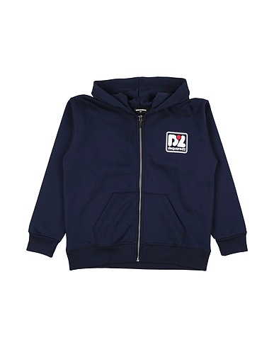 DSQUARED2 Hooded track jacket  Midnight blue 100% Cotton