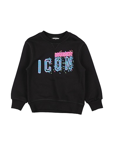 DSQUARED2 Sweatshirt ICON Black 100% Cotton, Elastane