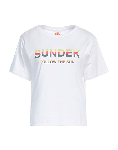 SUNDEK T-shirt White 100% Cotton, Elastane