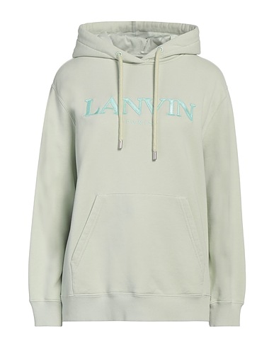 LANVIN Hooded track jacket 100% Cotton, Polyester, Elastane