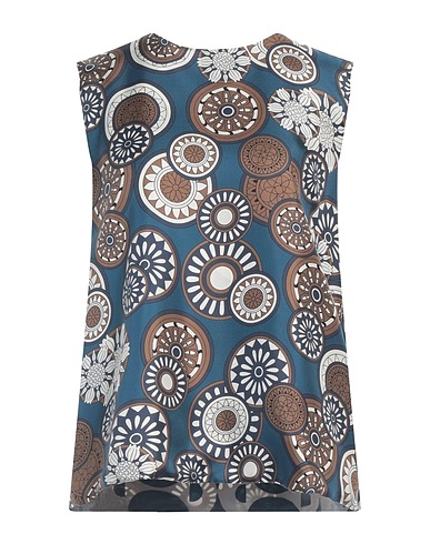 'S MAX MARA Silk top Deep teal 100% Silk
