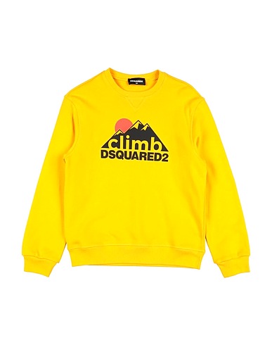 DSQUARED2 Felpa Giallo ocra 100% Cotone